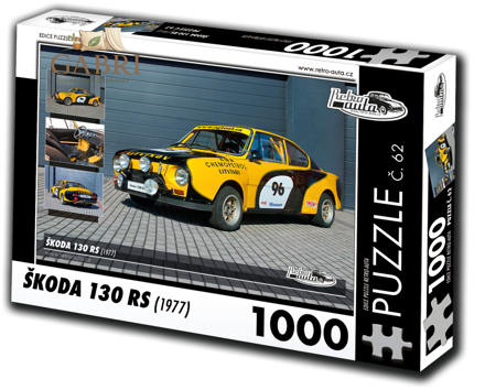 RETRO-AUTA Puzzle č. 62 Škoda 130 RS (1977) 1000 dílků