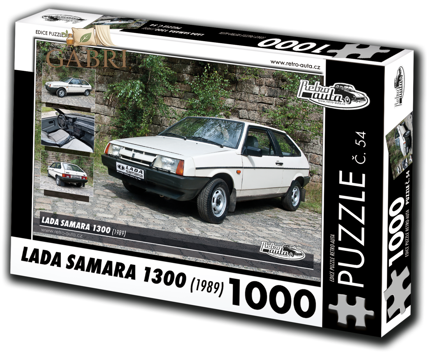 RETRO-AUTA Puzzle č. 54 Lada Samara 1300 (1989) 1000 dílků