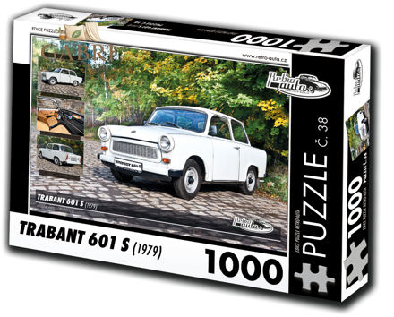 RETRO-AUTA Puzzle č. 38 Trabant 601 S (1979) 1000 dílků