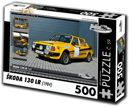 RETRO-AUTA Puzzle č. 59 Škoda 130 LR (1984) 500 dílků