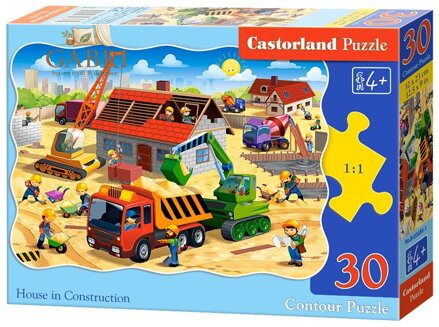 CASTORLAND Puzzle Na stavbě 30 dílků