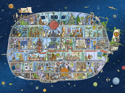 HEYE Puzzle Vesmírná loď 1500 dílků