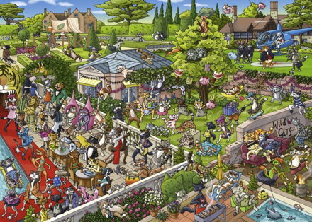 HEYE Puzzle Kočičí party 1000 dílků