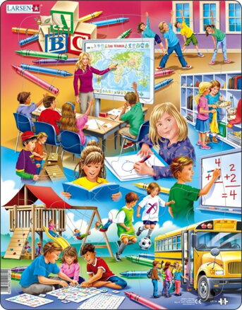 LARSEN Puzzle Škola 33 dílků