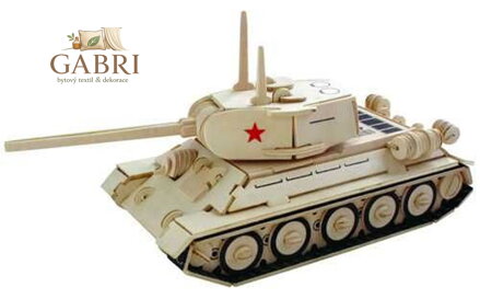 WOODEN TOY , WCK 3D puzzle Tank T-34