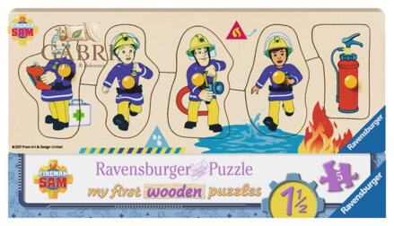 RAVENSBURGER Dřevěná vkládačka Požárník Sam a jeho přátelé