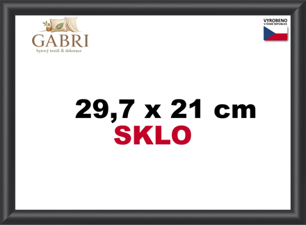 BFHM Plastový rám 29,7x21cm A4 - černý