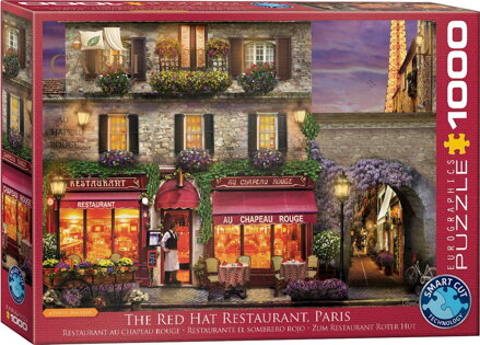 EUROGRAPHICS Puzzle Restaurace The Red Hat, Paříž 1000 dílků