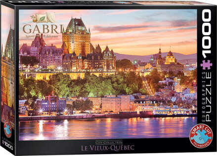 EUROGRAPHICS Puzzle Starý Québec, Kanada 1000 dílků