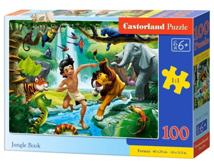 CASTORLAND Puzzle Kniha džunglí 100 dílků