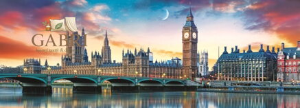 TREFL Panoramatické puzzle Big Ben a Westminsterský palác, Londýn 500 dílků