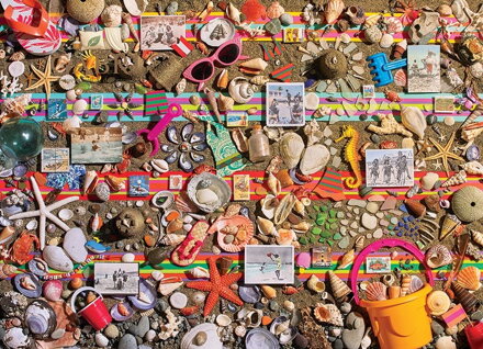 COBBLE HILL Puzzle Plážová scéna 1000 dílků