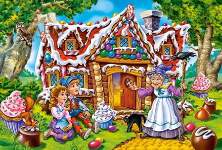 CASTORLAND Puzzle Jeníček a Mařenka MAXI 40 dílků
