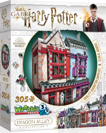 WREBBIT 3D puzzle Harry Potter: Prvotřídní potřeby pro famfrpál a Slug & Jiggers Apothecary 305 dílků