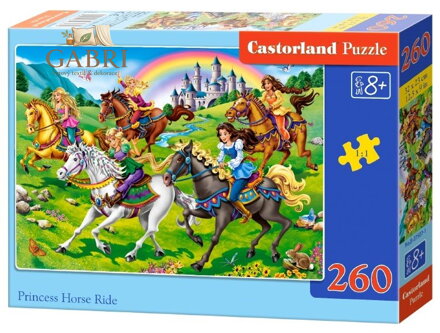 CASTORLAND Puzzle Princezny na vyjížďce 260 dílků