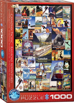 EUROGRAPHICS Puzzle Dobrodružství na železnici 1000 dílků
