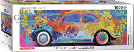 EUROGRAPHICS Panoramatické puzzle Barevný Volkswagen brouk 1000 dílků