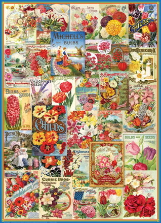 EUROGRAPHICS Puzzle Katalog semínek: Květiny 1000 dílků