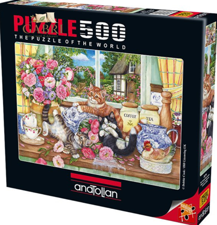 ANATOLIAN Puzzle Kočky v kuchyni 500 dílků