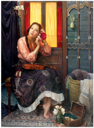 ANATOLIAN Puzzle Karmínová růže 1000 dílků