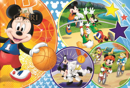 TREFL Puzzle Mickey Mouse sportuje MAXI 24 dílků