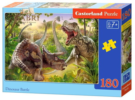 CASTORLAND Puzzle Souboj dinosaurů 180 dílků