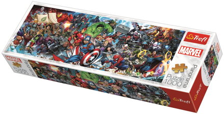 TREFL Panoramatické puzzle Svět Marvelu 1000 dílků