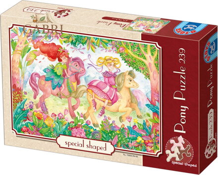 D-TOYS Puzzle Barevní poníci 239 dílků