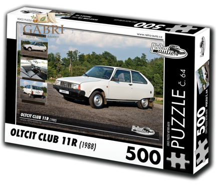 RETRO-AUTA Puzzle č. 64 Oltcit Club 11R (1988) 500 dílků