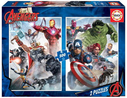 EDUCA Puzzle Avengers 2x500 dílků