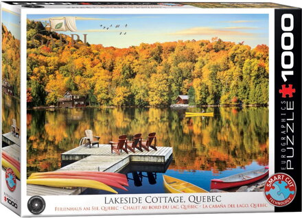 EUROGRAPHICS Puzzle Chata u jezera, Quebec 1000 dílků