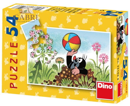 DINO Puzzle Krtek - s balónem 54 dílků