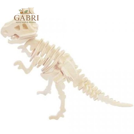 WOODEN TOY , WCK 3D puzzle Tyrannosaurus malý