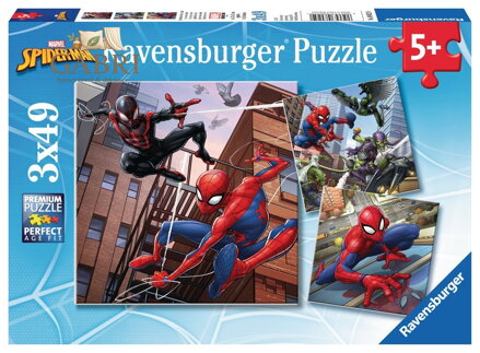 RAVENSBURGER Puzzle Spiderman 3x49 dílků