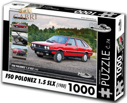 RETRO-AUTA Puzzle č. 74 FSO Polonez 1.5 SLX (1988) 1000 dílků