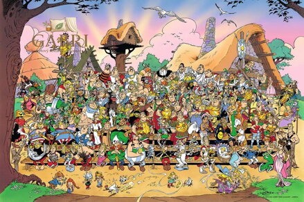 RAVENSBURGER Puzzle Asterix a Obelix: Rodinná fotka 3000 dílků