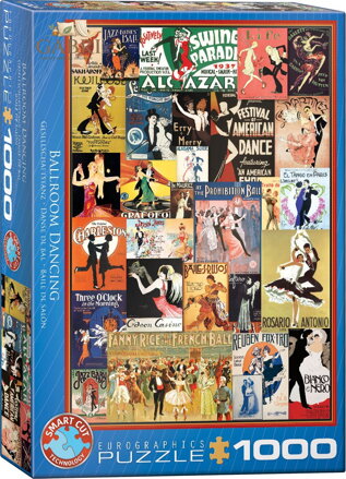 EUROGRAPHICS Puzzle Vintage plakáty z tanečních sálů 1000 dílků