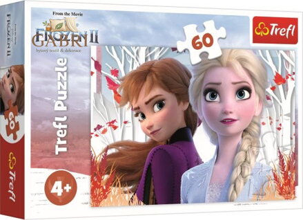 TREFL Puzzle Ledové království 2: Kouzelný svět Anny a Elsy 60 dílků