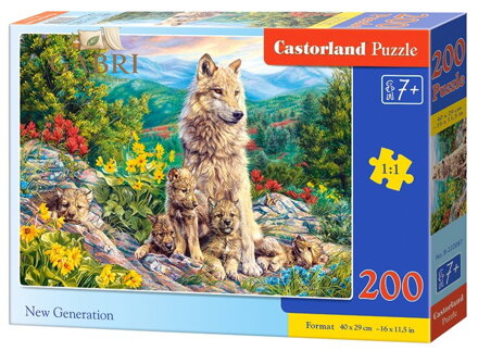 CASTORLAND Puzzle Nová generace 200 dílků