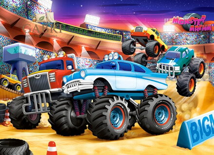 CASTORLAND Puzzle Monster Truck Show 70 dílků