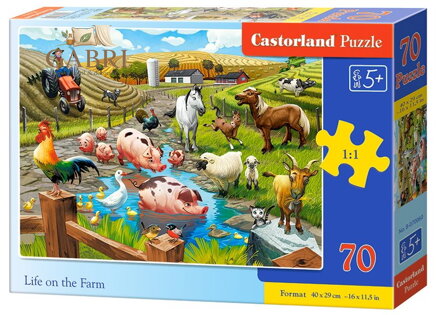 CASTORLAND Puzzle Život na farmě 70 dílků