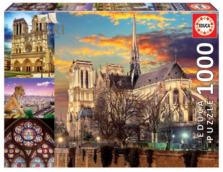 EDUCA Puzzle Notre Dame, koláž 1000 dílků