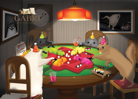 COBBLE HILL Puzzle Kočky při hře 1000 dílků