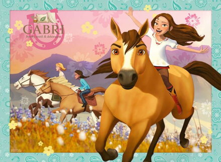 RAVENSBURGER Puzzle Spirit: Volnost ve větru XXL 150 dílků