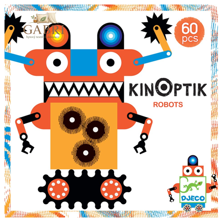 DJECO Magnetické puzzle Kinoptik Roboti