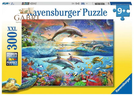 RAVENSBURGER Puzzle Ráj delfínů XXL 300 dílků