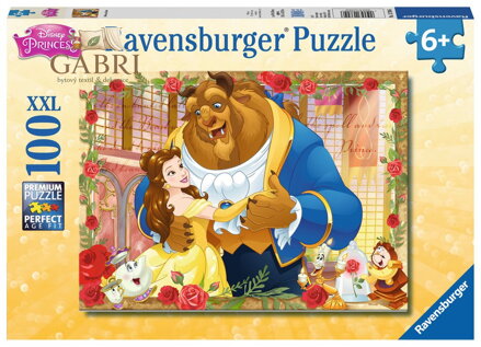 RAVENSBURGER Puzzle Kráska a zvíře XXL 100 dílků