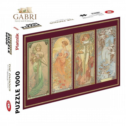 PIATNIK Metalické puzzle Čtvero ročních období 1000 dílků