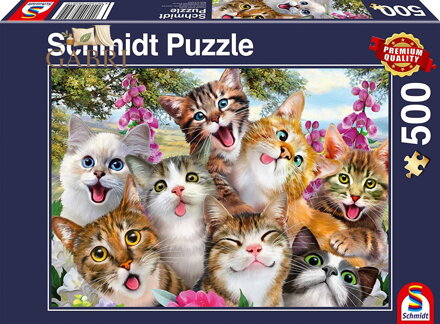 SCHMIDT Puzzle Kočičí selfie 500 dílků