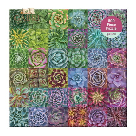 GALISON Čtvercové puzzle Spektrum sukulentů 500 dílků